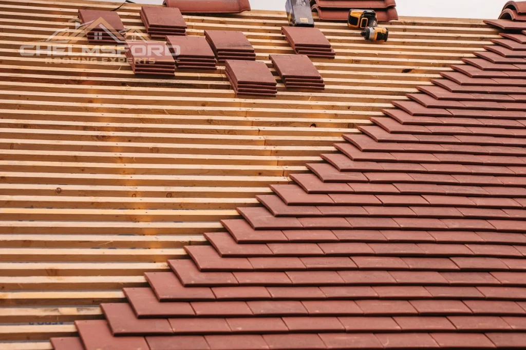 Verified roof replacement and completed tile installation in Chelmsford