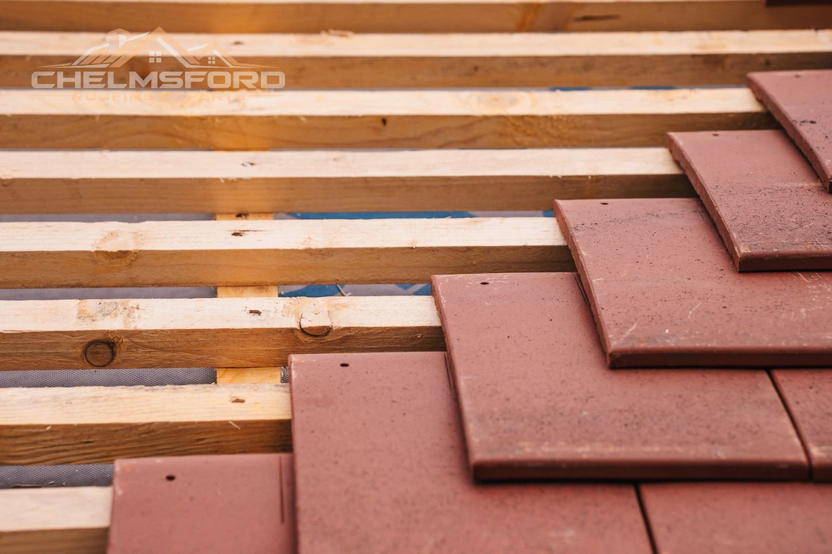 New roof installation with timber trusses and rafters construction in Chelmsford, Essex